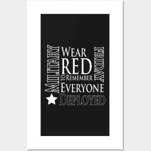 US Military Wear Red Friday - Support Troops Posters and Art
